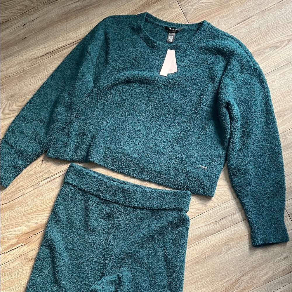 Teal Victoria Secret On Point Cozy Knit Set - Picture 1 of 8